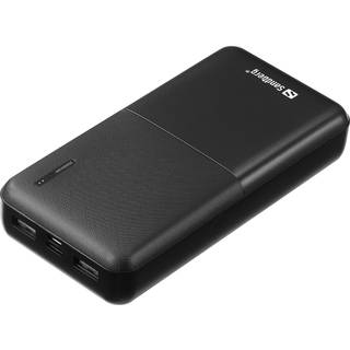 Sandberg Saver Powerbank 20000 mAh Powerbank - Sort - 20000 mAh
