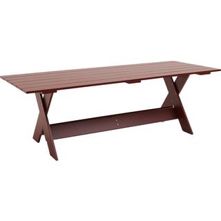 HAY - Crate Dining Table L230 - Iron red - Udendørs spiseborde - Gerrit Rietveld - RØD - Træ