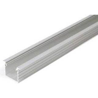 1m aluprofil LINEA-IN20 EE7F/U7 - Anodiseret, indbygget, LED skinne