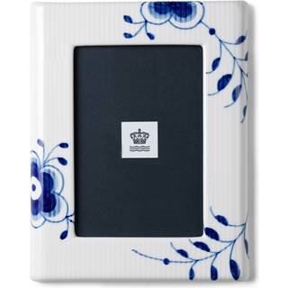 Royal Copenhagen - Blue Fluted Mega Fotoramme 21 cm - Andet tilbehør - Karen Kjældgård-Larsen - Hvid,Blå