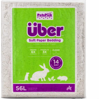 Über Papirstrøelse Hvid 56 L