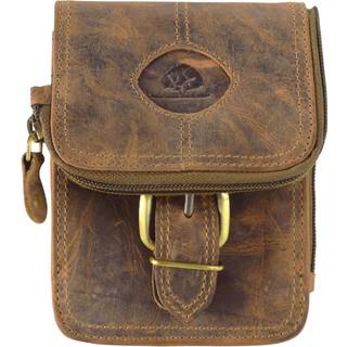 Gürteltasche Leder Damen Herren braun VINTAGE 325 | Greenburry.de