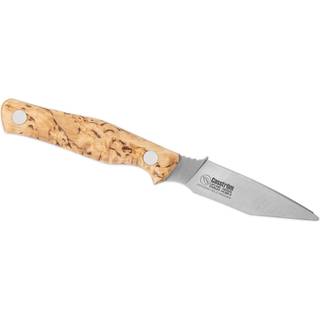 Swedish Field Dresser kniv, stabilised Curly Birch