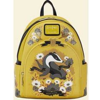 Loungefly -rygs?kke Warner Brothers Harry Potter Hufflepuff House Tattoo Mini Backpock Yellow