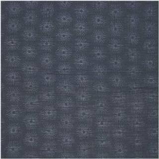 Stoffabschnitt Krinkelmusselin Rosette blau 50x130cm Hot Foil - Blau