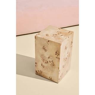 Pebble bord i masur 30x30x50 cm - Brun