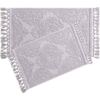 Jean Pierre - Ricardo Bath Mats S?t med 2 v?vede frynse badev?relse t?pper 100% bomuldspremium badev?relseindretning - m?ler 17 """" x 31 """" og 21