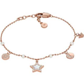 Emporio Armani Rose Gold-Tone Brass Station Bracelet EGS3107221