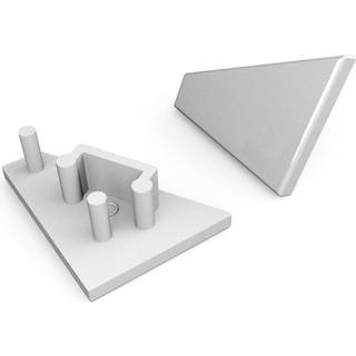 Endestykke CORNER10 GEN2 - Sølvfarvet