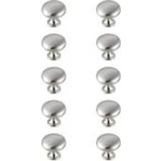 Cadon 1.2 """" Diameter b?rstet nikkel svampeknap multipack (s?t af 10)