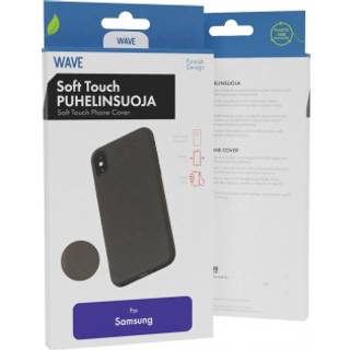 Wave Soft Touch silikonebeskytter, Samsung Galaxy A15, Sort