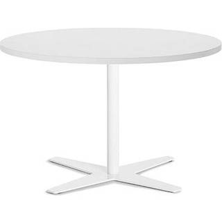 Bord Amy Ø900 mm H582 mm, Hvid laminat Hvidt understel