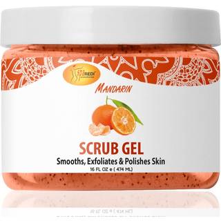 SPA REDI - Exfoliating Scrub Pumice Gel Mandarin 16 Oz - Manicure Pedicure og Body Exfoliator tilsat hyaluronsyre Aminosyrer Panthenol og Comfrey