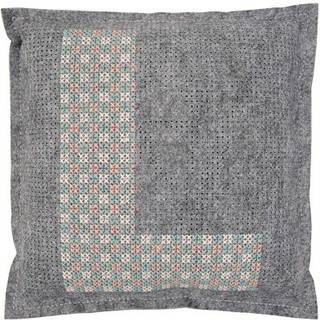Filzkissen zum Besticken grau mit Alphabet 42x42cm - Grau