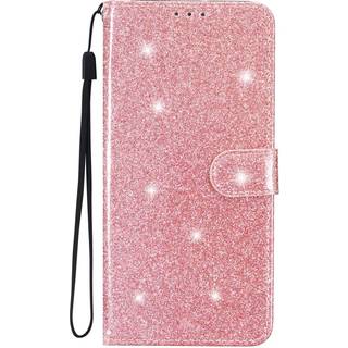 Samsung Galaxy A25 (5G) Læder Flip Cover m. Pung & Strop - Glimmer - Rose Gold