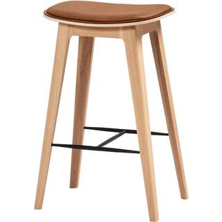 Nordic Bar Stool - Oak with stitches