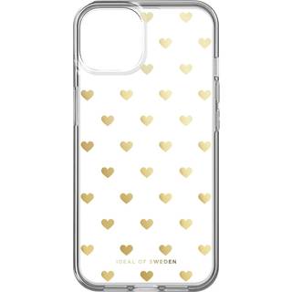iPhone 14 / 13 iDeal Of Sweden Clear Case - Golden Hearts