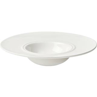 Broste Copenhagen Stevns Pastatallerken Chalk White 26 Cm - Pastatallerkner Stentøj Hvid - 14534021