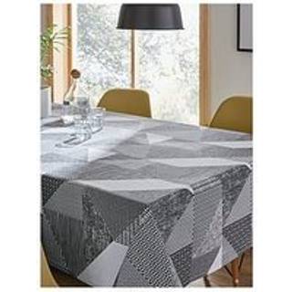 Catherine Lansfield Catherine Lansfield Grey Larsson Geo 100% Cotton Table Cloth