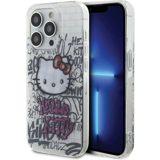 Hello Kitty IML Kitty På Mursten Graffiti-cover til iPhone 13 Pro Max - hvid
