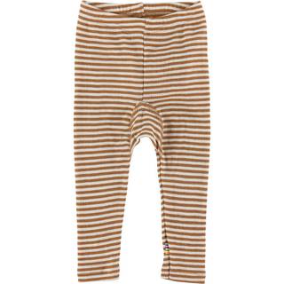 Joha Stribede Leggings Brun 120 cm  Brun  120 cm  Unisex