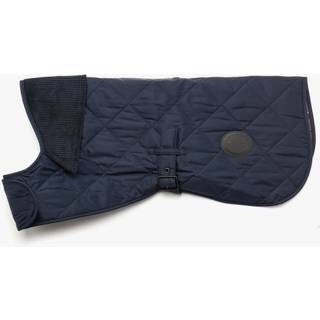 Barbour Herren Hundemantel blau Mikrofaser unifarben
