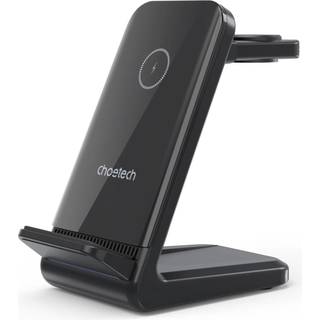 Choetech T608-F 4-i-1 trådløs oplader (Apple og Samsung enheder), sort