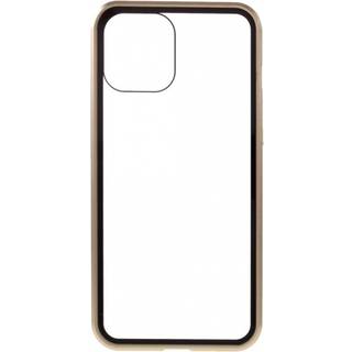 Stilfuldt etui med farvede kanter til iPhone 12 Mini, Guld