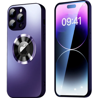 SiGN Magnetic Case iPhone 15 Pro med linsebeskyttelse og logovisning - Lilla