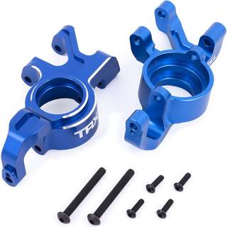Traxxas - TRX7836B - Steering Blocks L&R (Pair) Alu blue X-Maxx, XRT