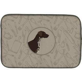"""" Caroline's Treasures CK2188DDM German Shorthaired Pointer Kitchen Dish-Drying-Mats 14x21 Multicolor """"