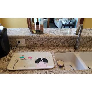 """" Caroline's Treasures Black/White Christmas Presents mellem venner Pekingnese Dish Drying Mat 14 """" """" X 21 """" """" """"