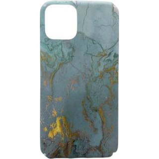 Marmor-etui med blå marmor til iPhone 11 Pro