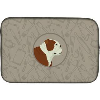 """" Caroline's Treasures CK2183DDM English Bulldog i køkkenvasketørringsmaterne 14x21 multicolor """"
