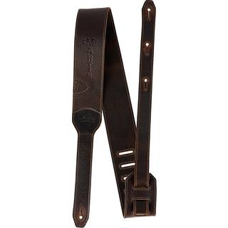 C.F. Martin Luxe Saddleback Full Grain Leather Strap, Dark Brown