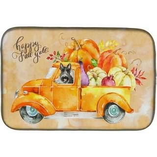 """" Caroline's Treasures CK2632DDM Fall Harvest Scottish Terrier Dish-Drying-Mats 14x21 multicolor """"