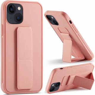 Silikoneetui med stativ til iPhone 11 Pro Max, Pink