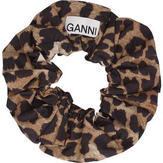 Printed Cotton Scrunchie A5993 - Leopard - GANNI - Leopard One Size