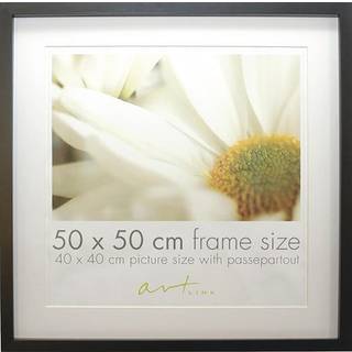 Ramme Amanda Box Sort 70x70 cm