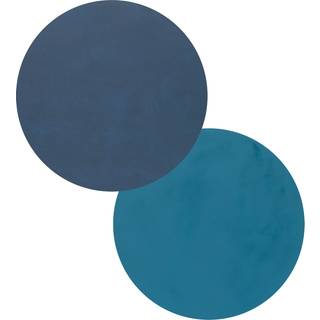 LIND DNA Nupo dækkeserviet circle vendbar M 1 stk. Midnight blue/Petrol