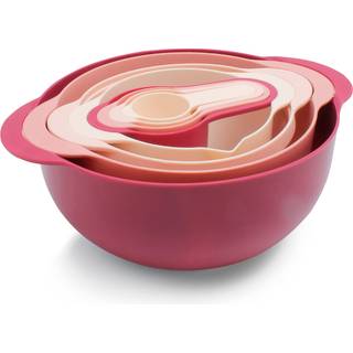 Kog med farve hekke skåle med målekopper og sifter sæt - inkluderer blandingsskåle -dørslag sifter og målekopper steg 8 pc -skål