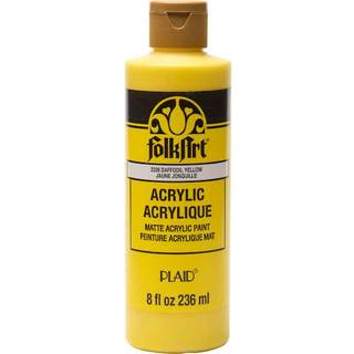 Folkeart akrylmaling 8oz påskelilje gul