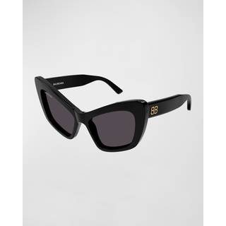 Balenciaga BB0293S 001 58 Solbriller Kvinder Black - Black - 58mm
