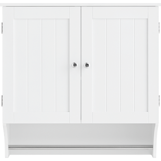 SoBuy væghylde med skuffe - Hvid indgangshylde BZR84-W