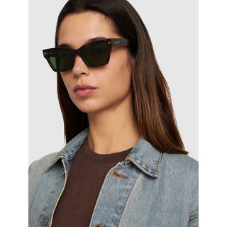 Off-White Unisex OERI110 Cincinnati 6055 havana Solbriller Acetat Havana Grøn Firkantet