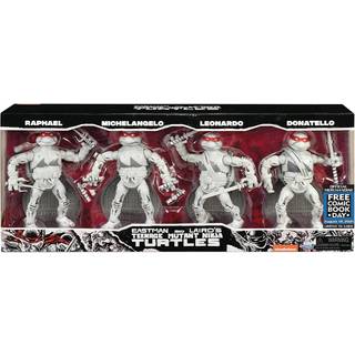 FCBD 2021 TMNT Ninja Elite Series PX Black & White 4-Pack Action Figur Set