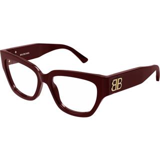Balenciaga Kvinde BB0326O 004 Optiske stel Acetat Bordeaux Transparent Firkantet