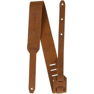 C.F. Martin Luxe Saddleback Full Grain Leather Strap, Tobacco