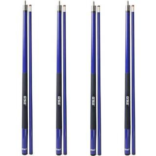 GSE Games & Sports Expert 58 """" 2-delt glasfibergrafitkomposit Billiard Pool Cue Stick Set med 4 Pool Cues Sticks 18/19/20/21 Oz Billiard Cue Sti