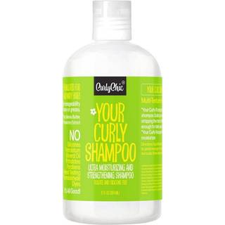 Curlychic Your Curly Shampoo - Ultra Moisturizing & Styrkning af shampoo til krøllet kinky Coily Wavy Frizzy Hair - Frizz Control Definerer & gen